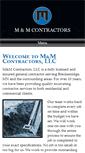 Mobile Screenshot of mandmcontractorsllc.com